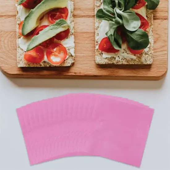 JAM Paper Medium Lunch Napkins, 100ct. Pink {3}