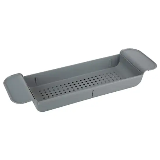 Bath Bliss Gray Expandable Non-Slip Bathtub Caddy {1}