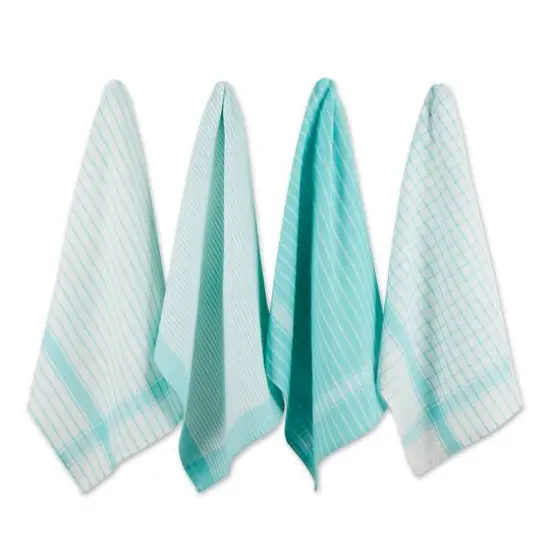 DII&reg; Basic Dishtowels Set, 8ct. Aqua {6}
