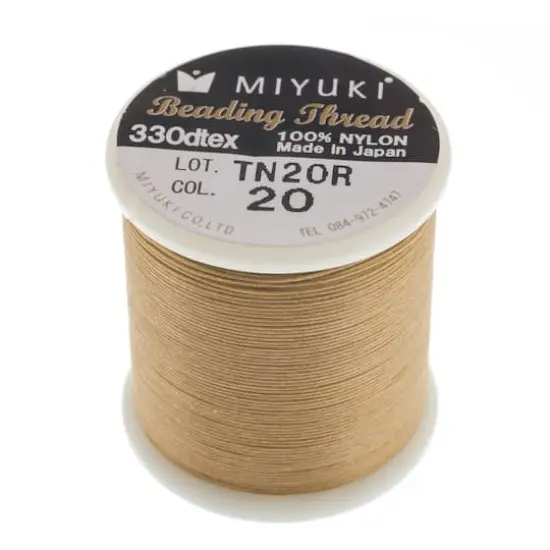 Miyuki&reg; Nylon Beading Thread, 50m Brown Biscotti {1}