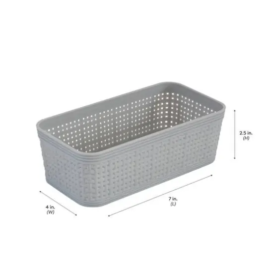 Simplify 10-Piece Organizing Basket Set Gray {11}