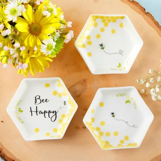 Kate Aspen&reg; Bee Happy Trinket Dish, 3ct. {8}