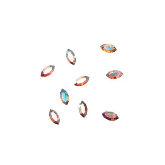 4mm Crystal AB Navette Glue-On Austrian Crystals by Bead Landing&trade;, 10ct. {1}