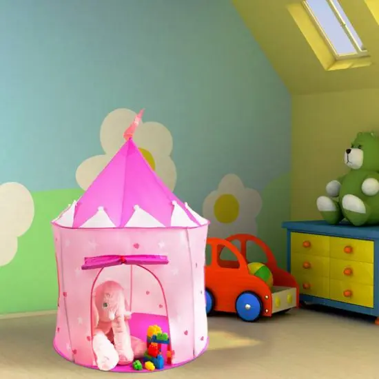 Toy Time Kids Princess Castle Pop Up Playhouse Hut {6}