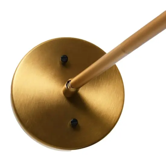 Hello Honey® Robert Stevenson Lighting Beckett Black & Brushed Gold Metal Ceiling Light with Shade {7}