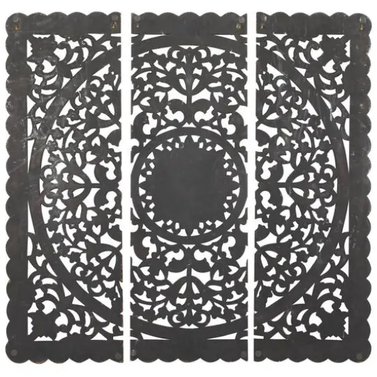 Brown Wood Traditional Wall D&eacute;cor Set {6}