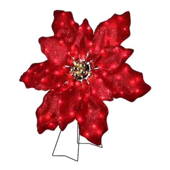 Mr. Christmas 35" Outdoor Twinkling LED Poinsettia {5}