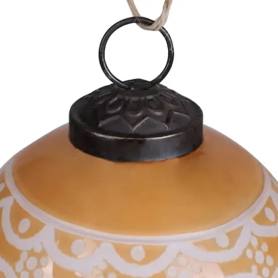 3" Light Brown Gingerbread Glass Ball Ornament by Ashland&reg; {5}