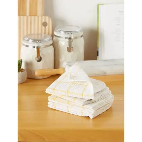 DII&reg; Yellow Scrubber Dishcloths, 6ct. {3}
