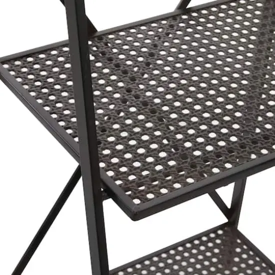 4.75ft. Black Metal Industrial Shelves {5}