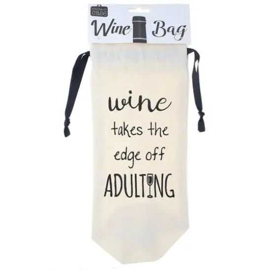 Personality Case&trade; Adulting Canvas Wine Bag {4}