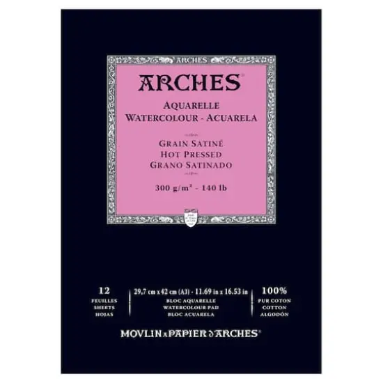 Arches&reg; Hot-Pressed Watercolor Pad {1}
