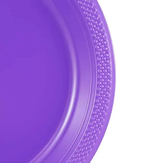 JAM Paper 9" Plastic Party Plates, 20ct. Purple {4}