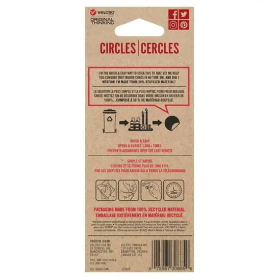 VELCRO&reg; Brand Black Stick 'Em Circles {7}