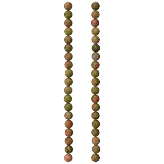 Green Unakite Round Beads, 8mm by Bead Landing&trade; {4}