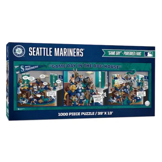 MLB Game Day in the Dog House 1,000 Piece Puzzle Seattle Mariners {1}