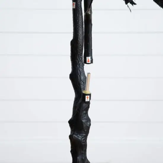 6ft. Artificial Halloween Black Maple Tree {6}