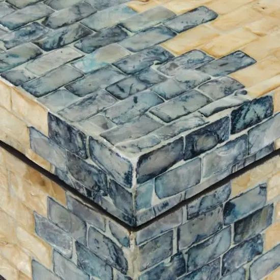 Tan & Blue Wood Coastal Box Set {4}