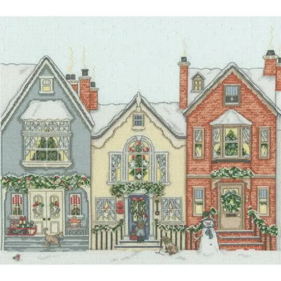 Bothy Threads Snowy Street Counted Cross Stitch Kit {1}