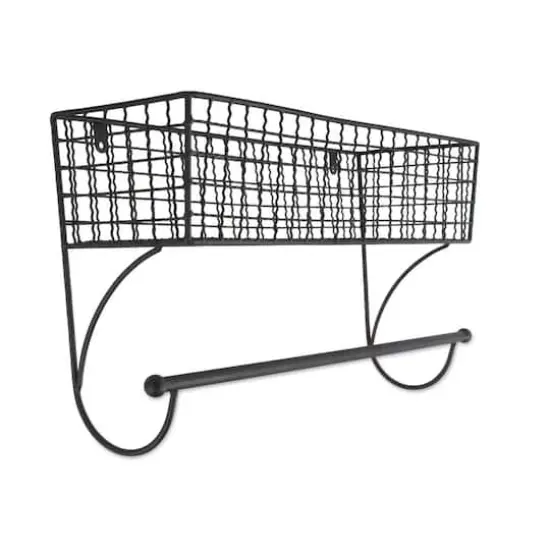 DII&reg; Large Farmhouse Towel Rack Black {1}