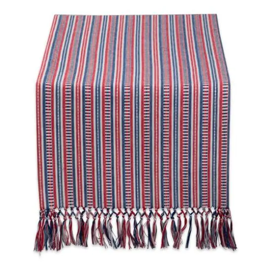 DII&reg; 72" Red, White & Blue Stripe Table Runner {1}