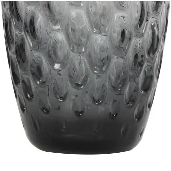 24" Black Ombre Handmade Glass Vase {9}