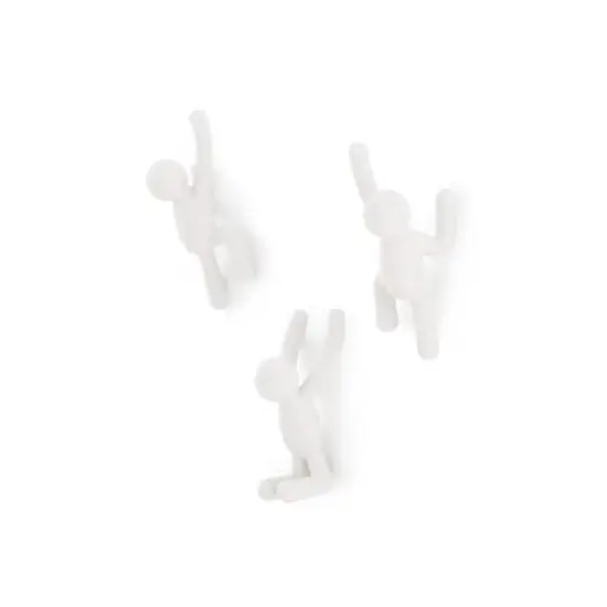 Buddy Wall Hooks, 3ct. White {1}