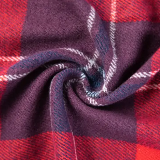 Glitzhome&reg; 60" Plaid Woven Acrylic Throw {8}