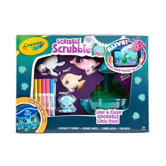 Crayola&reg; Scribble Scrubbie Ocean Pets Glow Lagoon Playset {1}