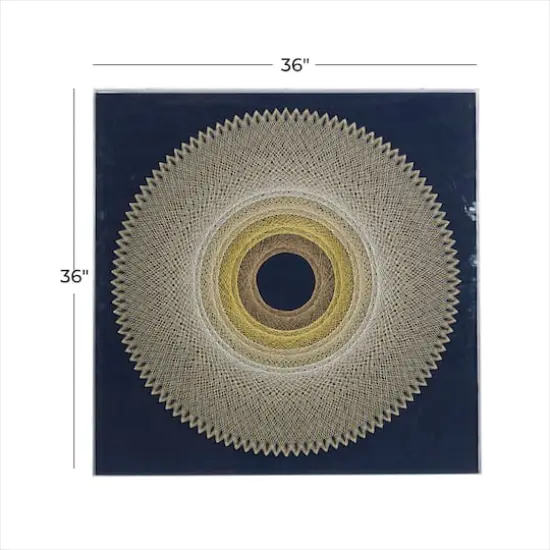 Brown Canvas Contemporary Wall Decor, 36" x 36" x 2" {10}