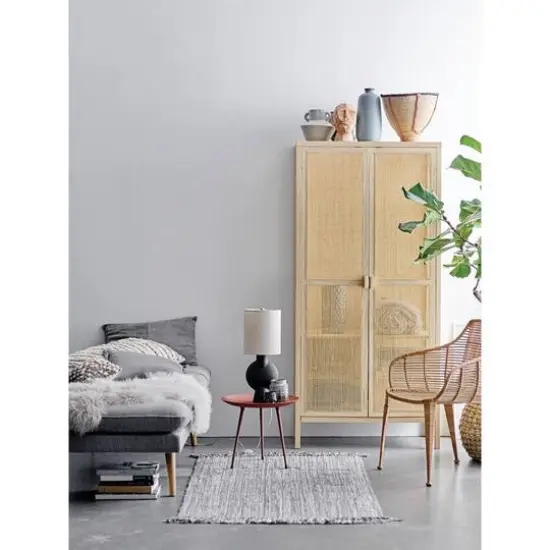 Hello Honey&reg; 8.25" Stoneware Vase With Reactive Glaze Finish & Vertical Handles {12}