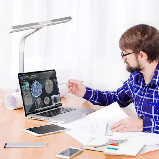 OttLite Extra Wide Area LED Clamp Lamp {9}