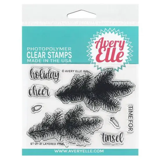 Avery Elle Layered Pine Clear Stamp Set {1}