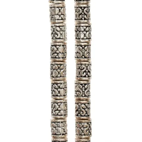 Antique Silver Tube Beads, 6mm by Bead Landing&trade; {1}