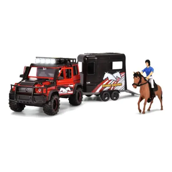 Dickie Toys Light & Sound Horse Trailer Playset {4}