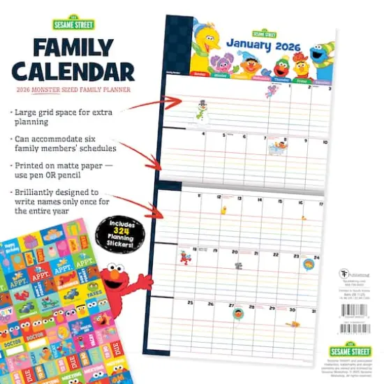 2026 Sesame Street Wall Calendar {7}