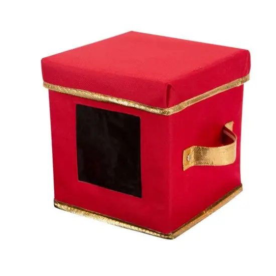 Simplify Holiday Saucer Plate Dinnerware Storage Box with 12 Felt Dividers {3}