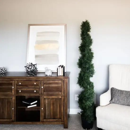 6ft. Potted Green Cedar Spiral Tree {7}