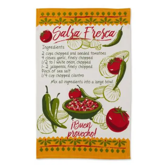 DII&reg; Verano de Fiesta Recipe Dishtowel Set {6}