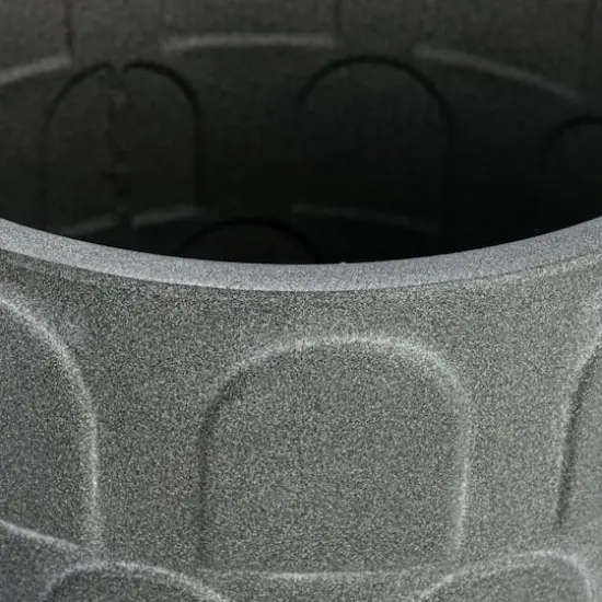 Hello Honey&reg; Gray Metal Planter Set on Stands {6}