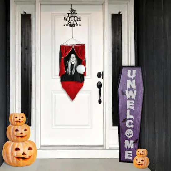 28" Halloween Sound Activated Animated Fortune Teller {7}