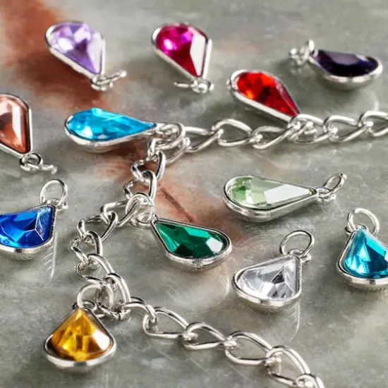 Teardrop Gem Charm Set by Bead Landing&trade; {3}