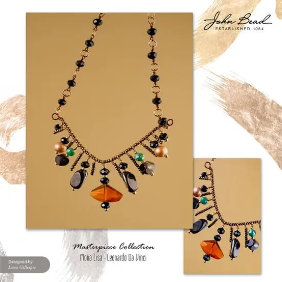 John Bead Masterpiece Collection Glass Bead Box Mix Mona Lisa/Leonardo Da Vinci {4}