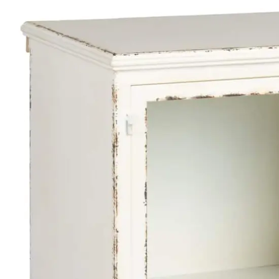 Hello Honey&reg; Antique White Rustic Farmhouse Storage Cabinet {11}