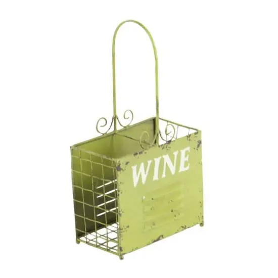 15" Metal Vintage Wine Holder Set {7}