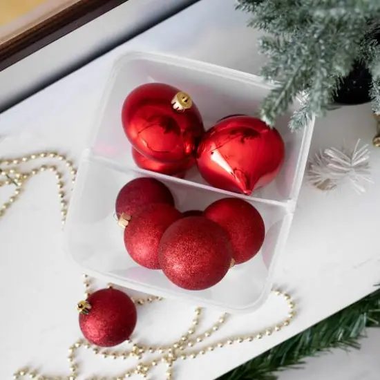 IRIS USA Holiday Storage Bin, Ornaments & Decorative Goods {10}