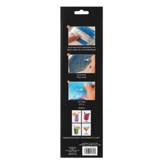 5" x 7" Cocktails Diamond Art Kit by Make Market® {5}