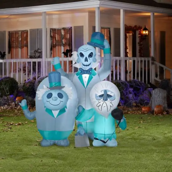 6ft. Airblown&reg; Inflatable Halloween Disney&reg; Haunted Mansion Hitchhiking Ghosts Scene {3}