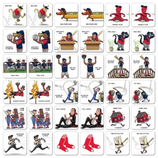 Major League Baseball Licensed Memory Match Game Boston Red Sox {4}