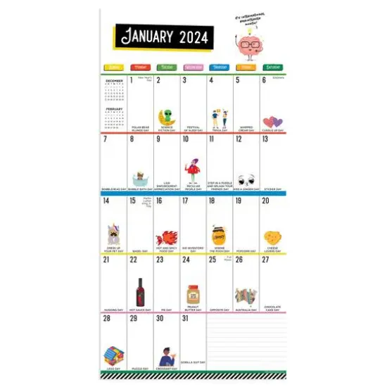 TF Publishing 2024 Every Day's A Holiday Mini Calendar {4}